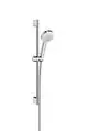 Hansgrohe-HG-Brausenset-Crometta-100-Vario-EcoSmart-Unica-650mm-weiss-chrom-26654400 gallery number 1